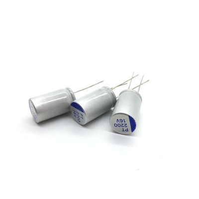 Capacidad baja electrolítica sólida de la tapa de filtro del poder de los condensadores 16V2200UF UPL1C222M1016 ESR